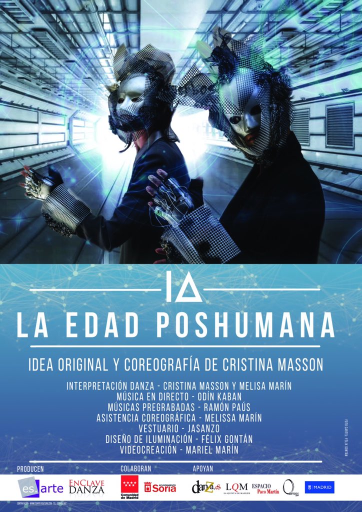 #estreno 9nov #IA #LaEdadPosHumana #danza #multimedia #musicadirecto @EnClaveDANZA @ES__ARTE en #PalacioAudiencia @Ayto_Soria ...  #agendas @soria_tv @elmirondesoria @la8soria @sorianoticias @soriaymasNews @coworking_soria @desdeSoria @ElDiaDeSoria @heraldosoria @RteLaChistera