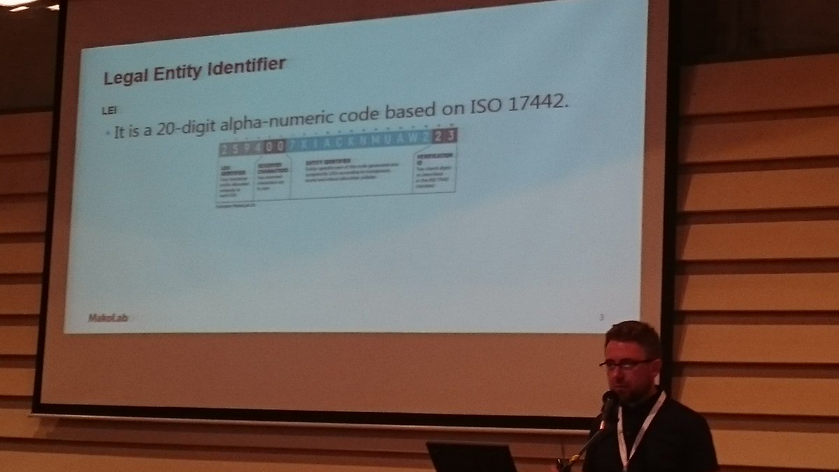 LEIdotINFO's tweet photo. @Robert_Trypuz presented our paper about "blockchained" #LEI using #Hyperledger Indy and #GraphChain to deliver the next generation rock-solid system for #LEI https://t.co/0EpX5IG6RG