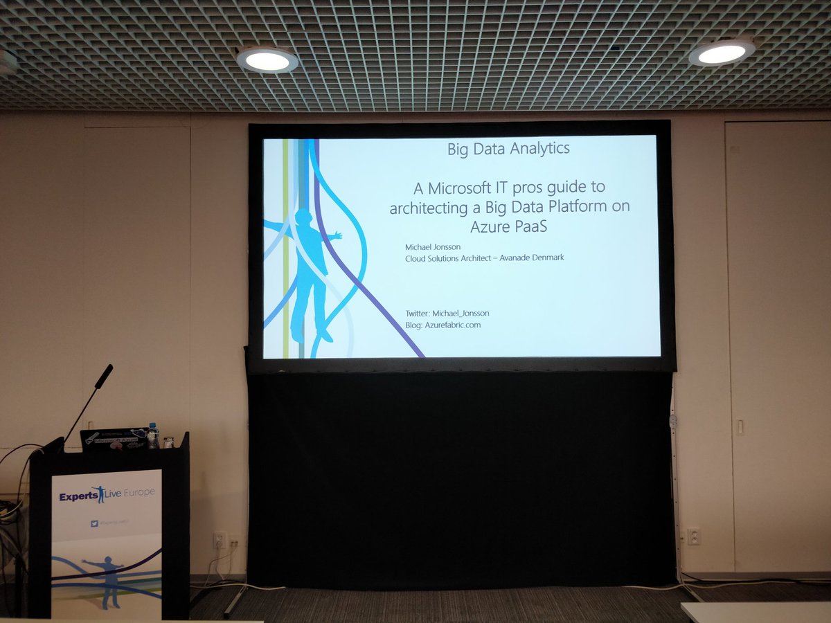 Michael_Jonsson's tweet image. Ready to start my first session @ExpertsLiveEU . Join to hear about #BigData #Azuredatalake #databricks all running och #Azure