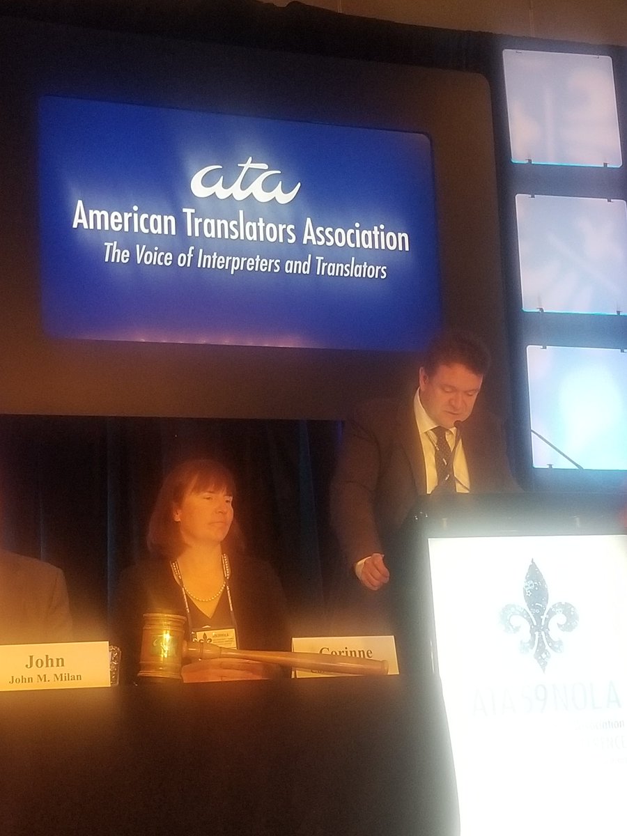 melbyak's tweet photo. @fit_ift President @FIT_President Kevin Quirk addressing the opening session of #ata59 in New Orleans (USA) https://t.co/1wVyxRzadh