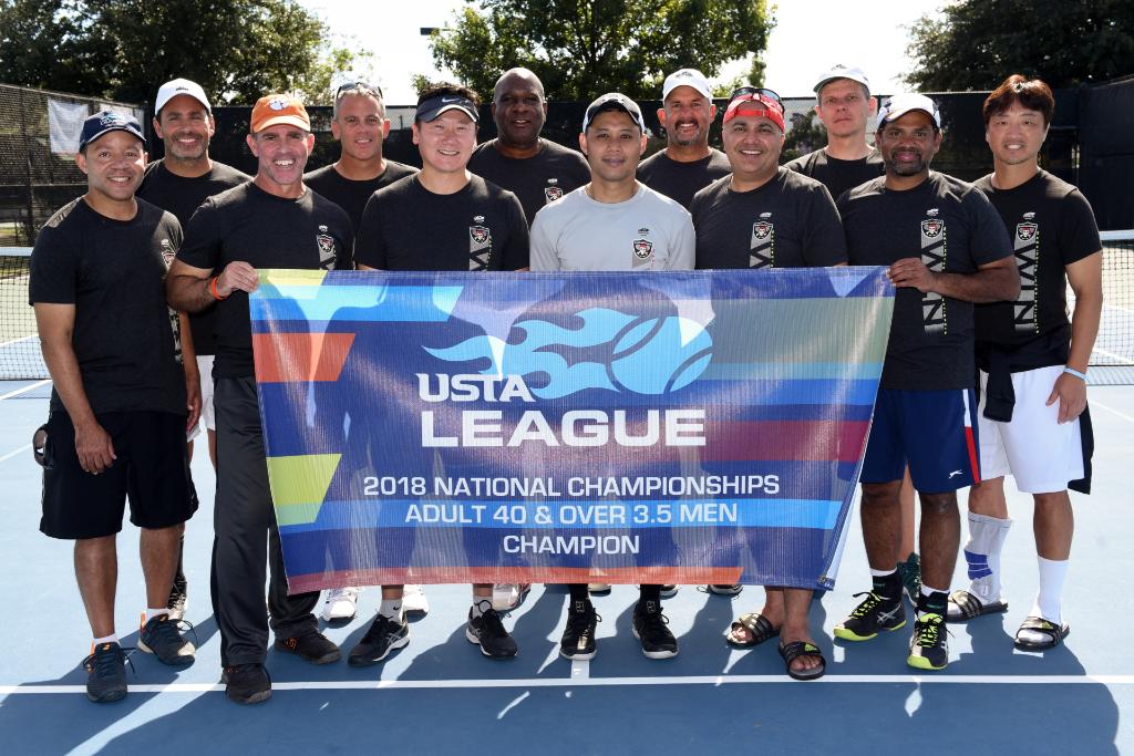 USTAMidAtlantic's tweet photo. Congratulations to the Mid-Atlantic Adult 40 &amp; Over 3.5 Men (Washington D.C) for bringing home the #USTANational Championship with a BIG win!!!  🏆

#USTA #tennis #champions 
@ScottABC7 @BenRaby31 https://t.co/jmRVul9LDA