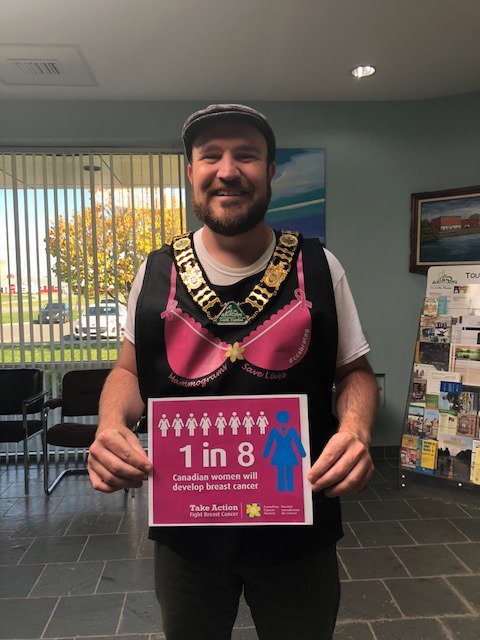 EricDuncanSDG's tweet photo. Recently, I made my donation & participated in the @CCSsdgpr #CCSBraTag campaign to raise awareness and funds for research. 1 in 8 Canadian women will develop breast cancer. Our collective efforts can fund research to change this statistic for the better! https://t.co/PsBp41Uar4