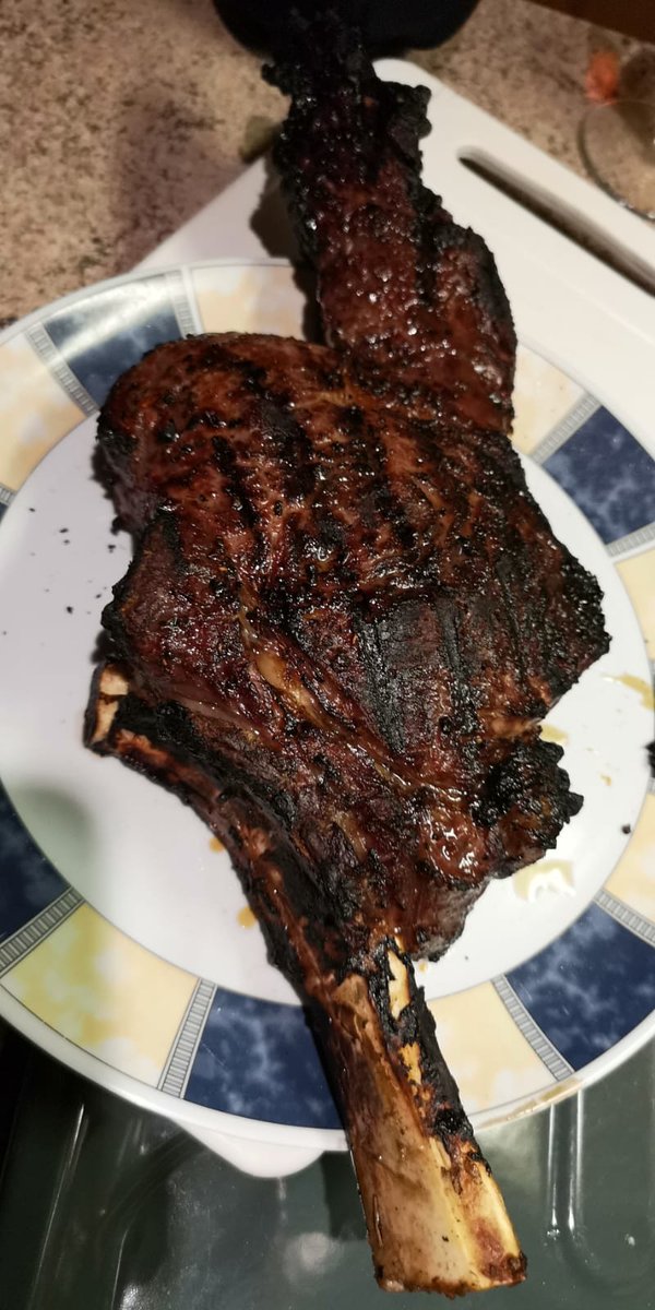 JOC456's tweet photo. So I thought I would share some photos of my incredible steak from @Rogersandson I cooked last week with some great advice from @KitchenSteffi @BBQVentures @nothingbutbbq and others. My first reverse sear! 🙂 https://t.co/pSaN8DoO9T