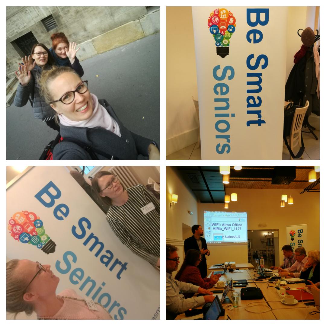 LahtiMari's tweet image. #BESSproject #BeSmartSenior kickoff meeting in #Budabest in #Hungary #ExcellenceInAction and #OnTheRoadAgain @VTaatila @TurunAMK
