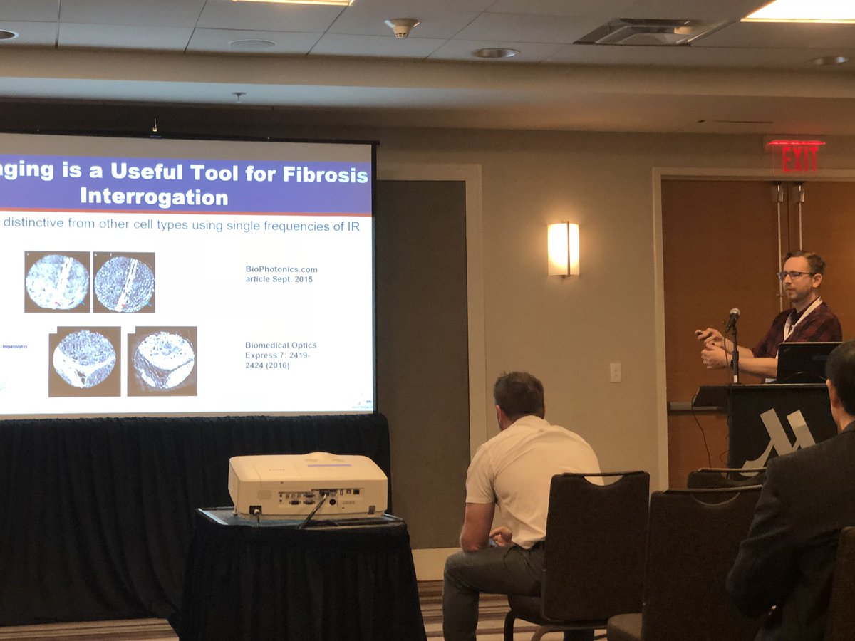 @MJWalsh_UIC presenting his work on spectroscopy if fibrosis @CLIRSPEC #clinicalIR @FACSSnetworking #SciX2018