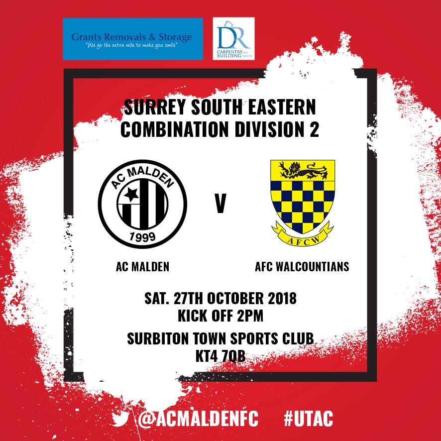 Back at home this week against @AFCW1stXI 2PM KO π΄β«οΈπ΄β«οΈβ½οΈβ½οΈβ½οΈ