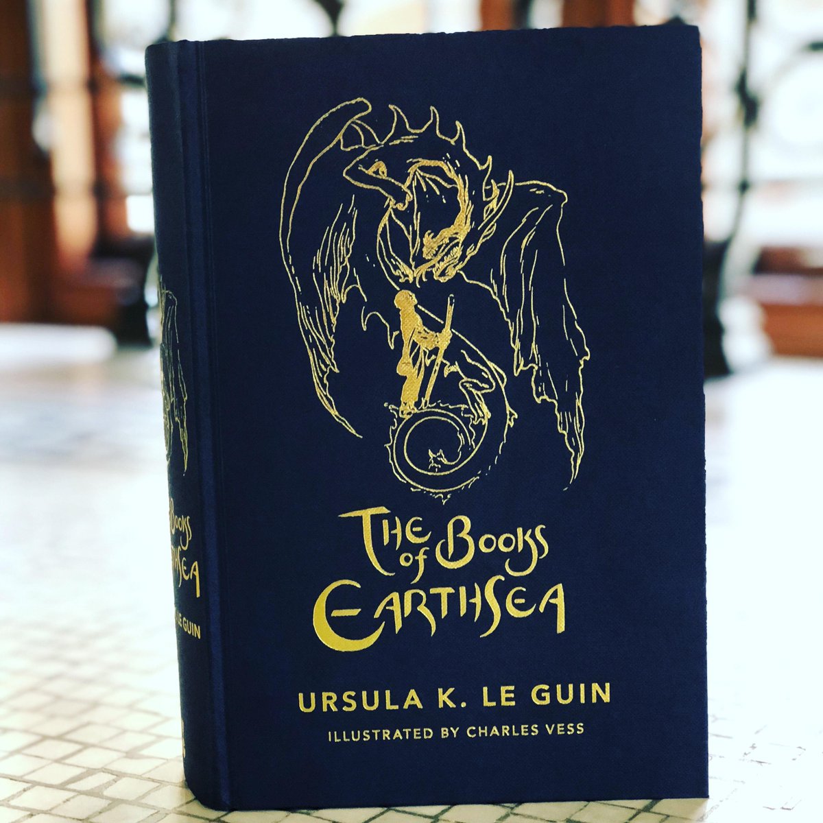 gollancz's tweet photo. Wishing a very happy publication day to #UrsulaKLeGuin's #BooksOfEarthsea. This stunningly illustrated collection brings together the entire chronicles of this extraordinary world, for the very first time, in one beautiful book.

Order from @Waterstones: https://t.co/OWqCHlWov0 https://t.co/maTBKBWa7k