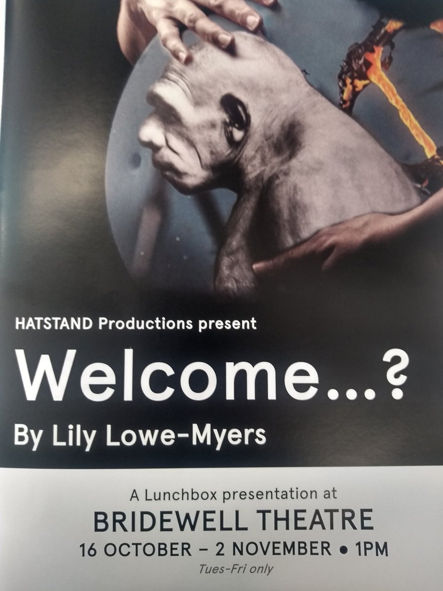 EllenHarber's tweet image. Just seen @HatstandProd's 'Welcome...?' at the @BridewellCentre. Very grateful to have Lunchbox Theatre near work. See this multi-layered show until 2nd Nov at 1pm (There's a baby friendly performance on 30 Oct!) #4hearts