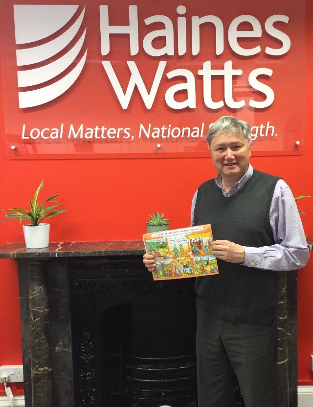 HainesWattsDC's tweet photo. Have you purchased your 2019 #Exeter #Dementia Action Alliance Calendar yet? Here's our Managing Partner Ben with his calendar. We are selling these in our office in Exeter. @ExeterDAA @awad_gina #ShiningALightOnDementia #ExeterReachesOut #Devon #charity https://t.co/KtIIRl5W7S
