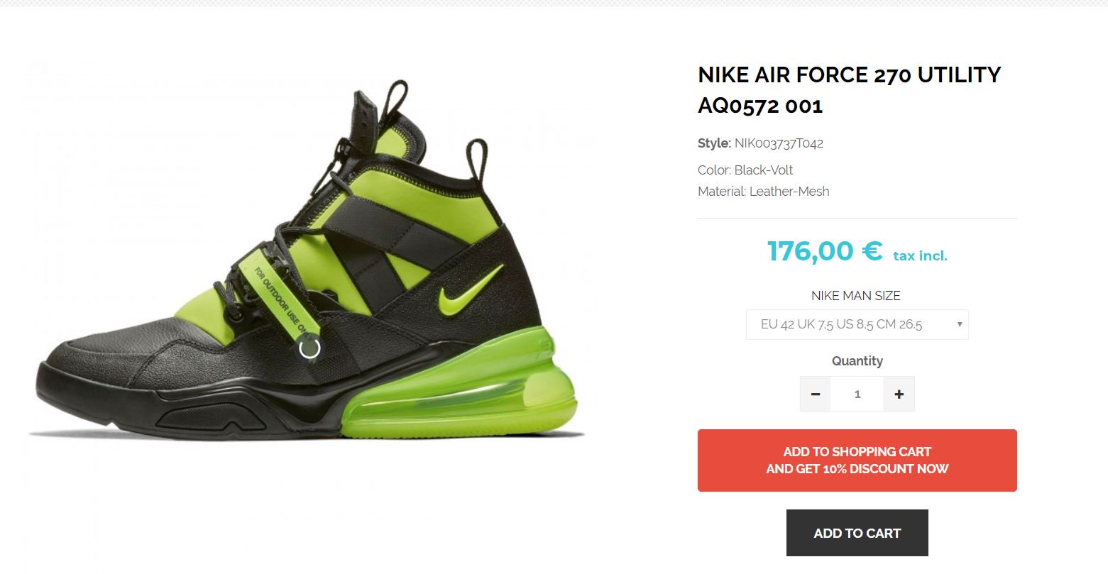 Air force 270 black hotsell volt