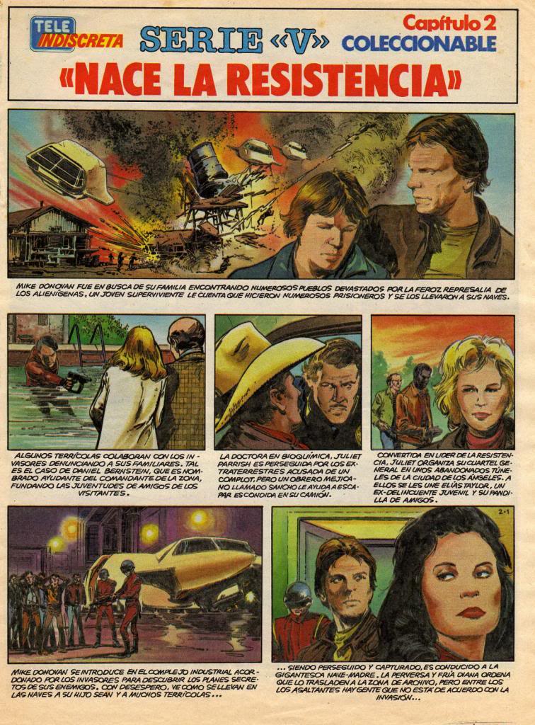 RetroMemories's tweet image. El coleccionable de la serie #V que podías conseguir con #Teleindiscreta. ¡Mítico!