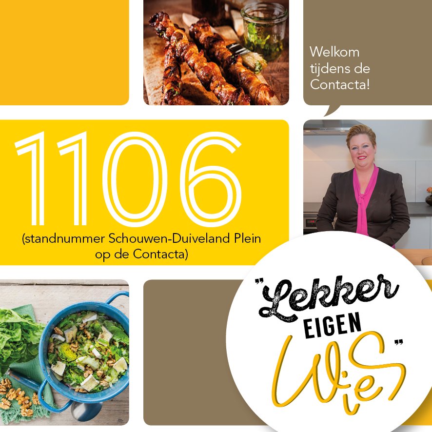 Wies staat er weer! Op de Contacta maakt u kennis en beantwoordt ze geïnspireerd al uw vragen. Daar voorziet ze bovendien de andere standhouders van Schouwen-Duiveland met verfrissende drankjes en verrassende bites. Dus wanneer u hen bezoekt, maakt u aangenaam kennis met Wies!