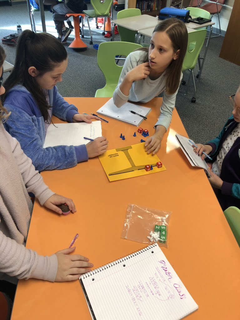 Dr_Kimble_'s tweet photo. Going deeper with Hands On Equations this morning in #CompactedMath. Today we combined like terms and encountered the distributive property. I’ve never started equations with variables on both sides, but we focus solely on equality and balance. #WeAreCarroll @CMMSCougars #MTBoS https://t.co/U7M9zpwNQF