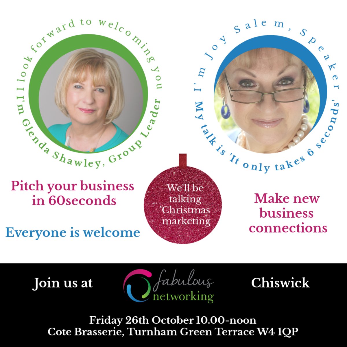 Could you use some more business, some inspiration and some support? Why not join me tomorrow in #Chiswick to #businessnetworking tomorrow? fabulous-women.co.uk/event/detail_2…