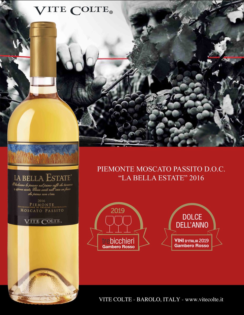 ViteColte's tweet photo. Davvero orgogliosi di un grande traguardo: #Dolce dell’Anno @ilGamberoRosso al nostro #Piemonte #Moscato #Passito #LaBellaEstate 2016 #ViteColte #SweetoftheYear https://t.co/gnGVV8eGru