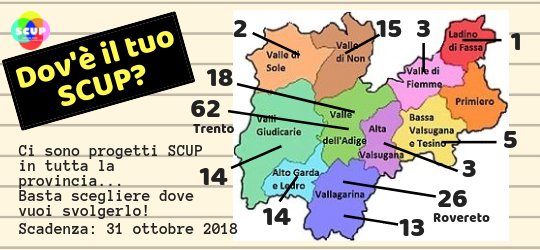 SCUPTrento's tweet photo. Dov'è il tuo #SCUP?Se vuoi scegliere un progetto di #serviziocivile in base alla zona in cui abiti leggi questo link https://t.co/RcVhsaxDK9
Mancano ancora 7 giorni alla scadenza, affettati! @SaraFerrariTn  @ProvinciaTrento @trentogiovani @ForumSCN https://t.co/hgV3LT5Te8