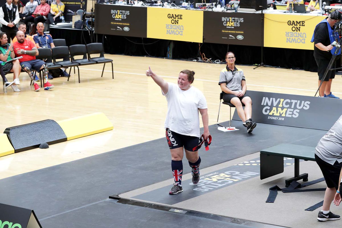 RoyalNavy's tweet photo. .@InvictusSydney Gold for Lieutenant Commander Emma McCormick, the only serving member of the Royal Navy in the 72-strong squad, with unexpected shot put triumph  https://t.co/ZU4Zp8udRw https://t.co/eLRpf9j4AM
