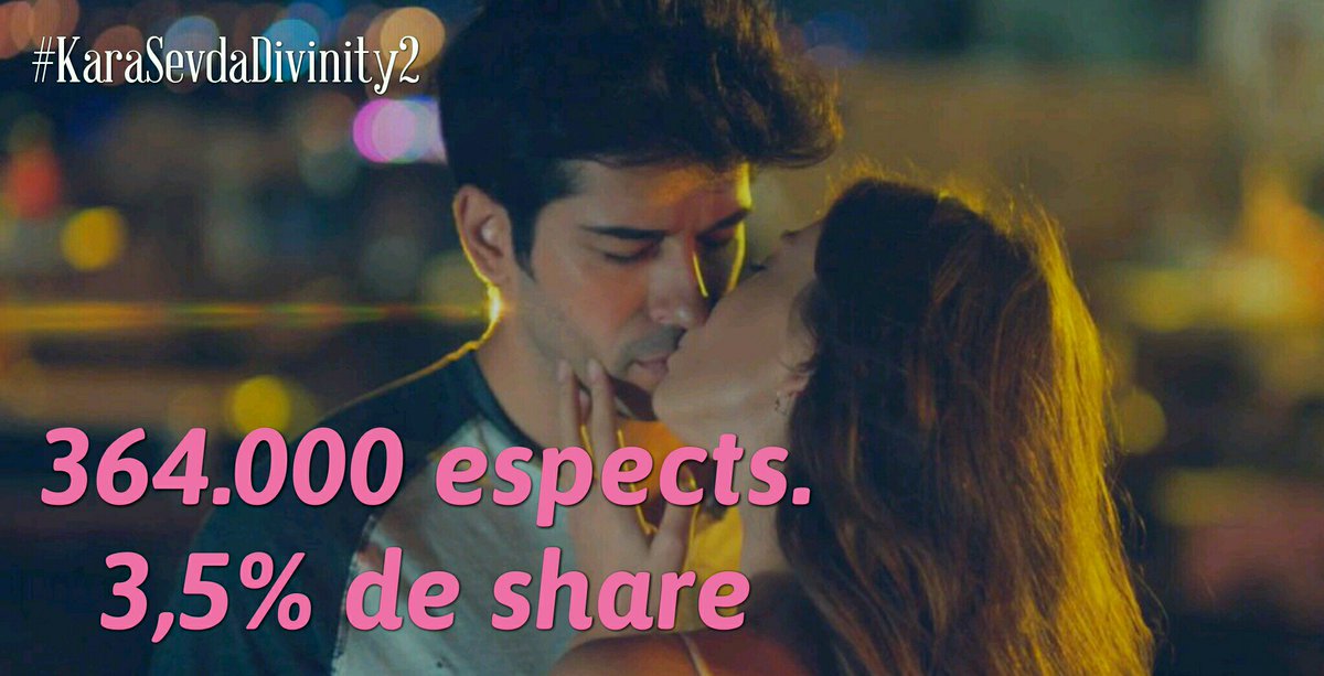 MasQTele's tweet photo. #KaraSevdaDivinity2 destaca en la tarde de @divinity_es con 364.000 espectadores (3,5% de share) ¡Enhorabuena @neslihanatagul @burakozcivit ! https://t.co/EBr52I3GhS