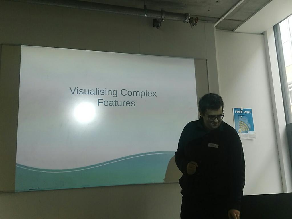 DFrigne's tweet image. Niels is presenting how to use complex features with #openlayers #osgeo #foss4gbe #inspire