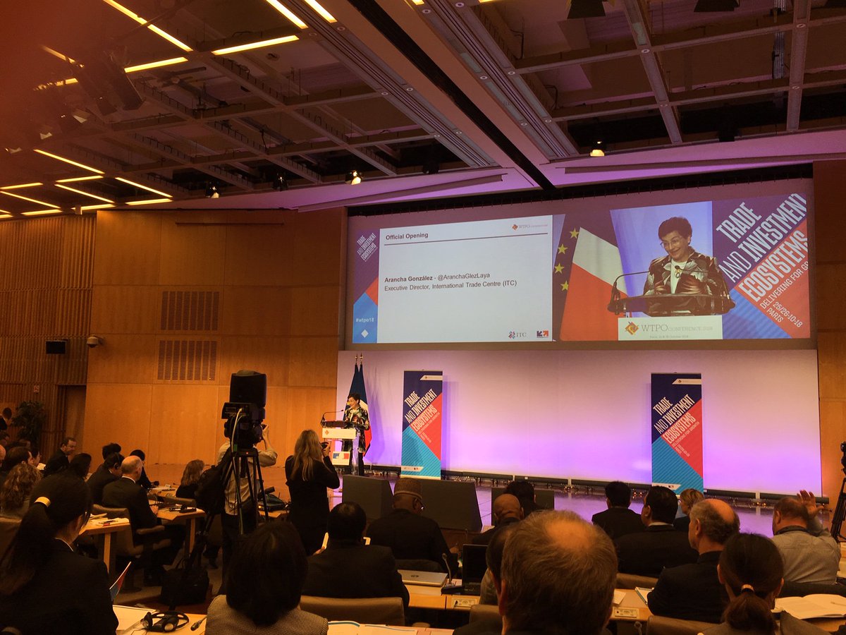 12th World Trade Promotion Organizations Conference
Official opening by Arancha González,ExecutiveDirector,InternationalTradeCentre
#WTPO18