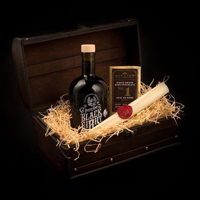 Did you know our Black Ei8ht Gift Chest is now available for pre-order exclusively via the PG website? 
It comes complete with a bottle of the dangerously delicious Black Ei8ht, a specially crafted bar of <a href="/officialbullion/">Bullion Chocolate</a> Chocolate with Black Ei8ht infus… ift.tt/2D49rdK
