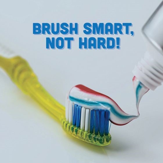 odlounge's tweet photo. Brush smart, not hard! Vigorous brushing can lead to receding gums and other oral issues! https://t.co/mKRGXiE6fR