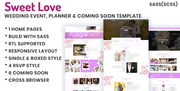 DesignUnlock's tweet image. Lavender - Wedding Event, Planner &amp;amp; Coming Soon HTML Template @wedding @event @planner @comingsoon Build with #sass goo.gl/sTkhDi