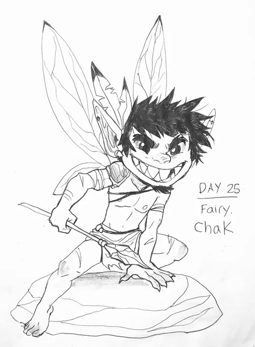 #Inktober2018 Day 25. Fairy. Chak. 