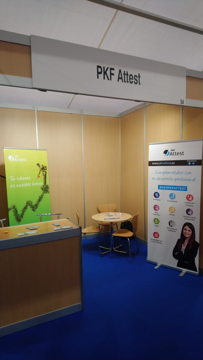 PKF_ATTEST's tweet photo. Hoy nuestros compañeros de #RRHH de #PKFAttest se encuentra en el 20º aniversario del #ForoComillas de @UCOMILLAS buscando a jóvenes talentos para unirse a nuestro equipo. ¡Os estamos esperando! #SerPKFAttest https://t.co/I0kZLoXRnu