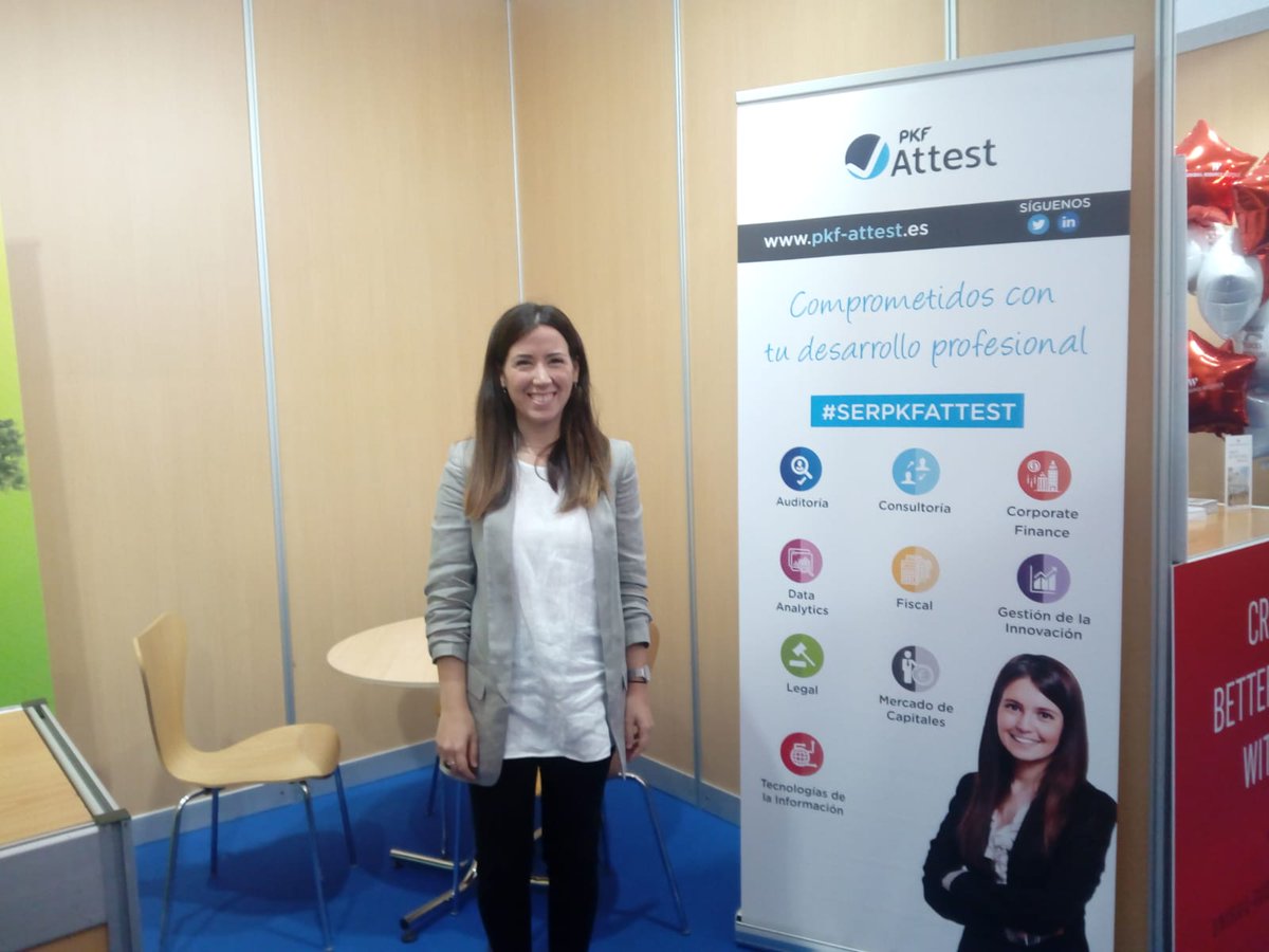 PKF_ATTEST's tweet photo. Hoy nuestros compañeros de #RRHH de #PKFAttest se encuentra en el 20º aniversario del #ForoComillas de @UCOMILLAS buscando a jóvenes talentos para unirse a nuestro equipo. ¡Os estamos esperando! #SerPKFAttest https://t.co/I0kZLoXRnu