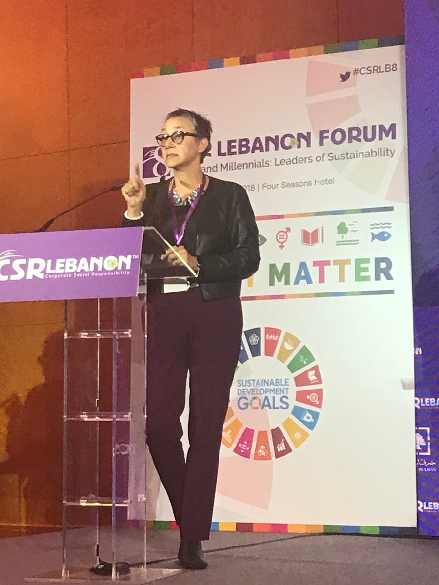 DavidGrayson_'s tweet image. #CSRLB Incredibly powerful &amp;amp; passionate speech by ⁦@aal_najat⁩ Dr Najat Saliba on environmental challenges facing Lebanon. Privilege to listen to her!