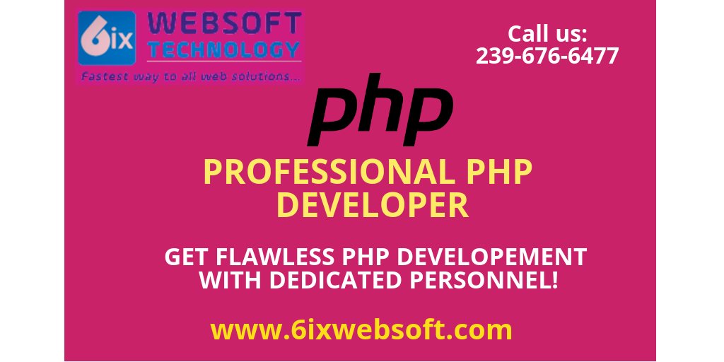 6ixwebsoftIndia's tweet image. Hire Dedicated PHP Developer in USA
 
6ixwebsoft have several full-time IT programmers working for us with exceptional skills. Contact us today to hire a dedicated developer for 5 days in only $249 USD. Contact us now!
 
#Dedicated #PHP_Developer

Contact us: +1 (239) 676-6477 US