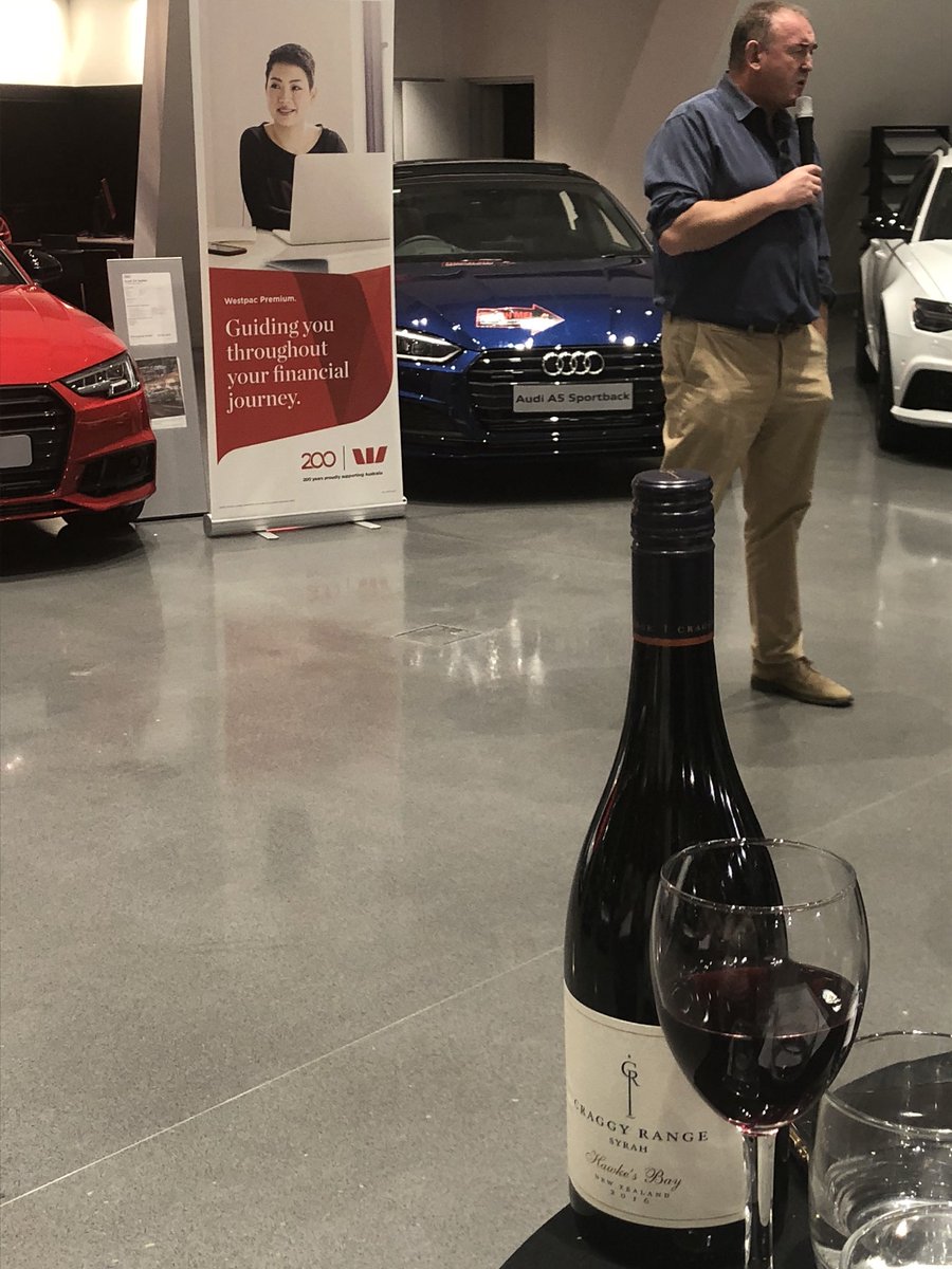 A few of my favourite things. Westpac, wine tasting and Audi’s. Great customer function with a twist. Happy to be a panel speaker.