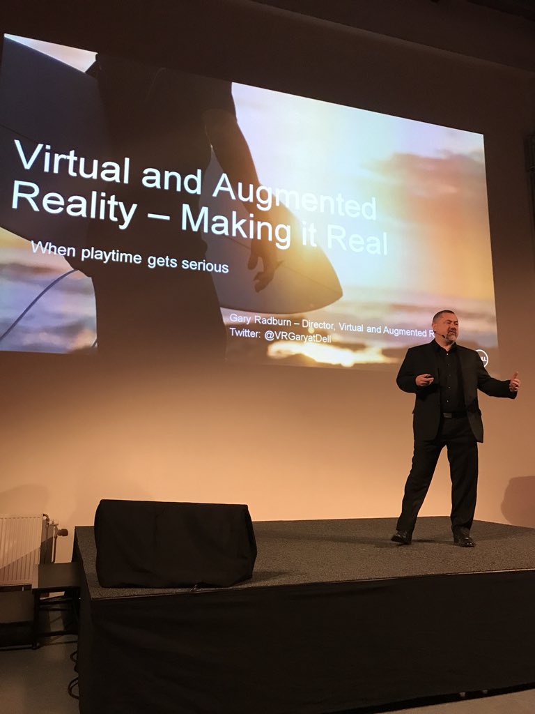 .<a href="/VRGaryatDell/">Gary Radburn</a> from <a href="/Dell/">Dell</a> for Enterprise summit at <a href="/VRDays/">VRDays Foundation</a> : « immersive technology is getting mainstream, not through the homes of the users yet but through the Enterprise use cases »