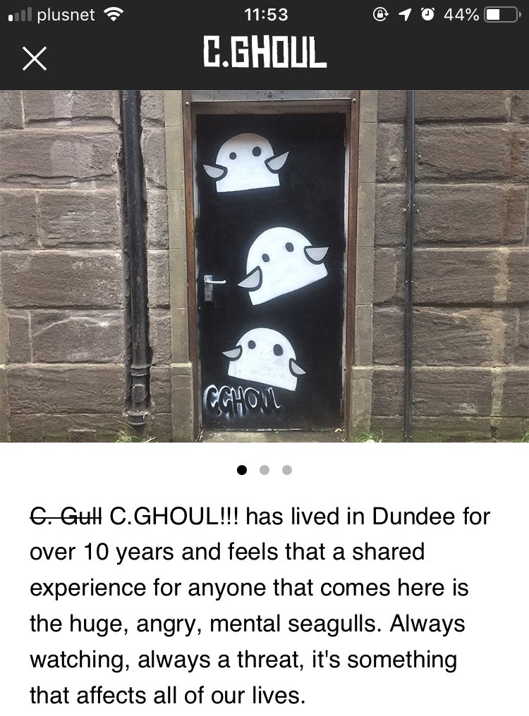 A wee update to the @openclosedundee app is out today, added C.Gulls’s, er, C.Ghoul’s newly updated door artwork :)

itunes.apple.com/gb/app/open-cl…

#cgulll #cghoul #openclosedundee #streetart #streetartist #arttrails #dundee #openclosemovie #dundeestreetart #exploredundee #lovedundee