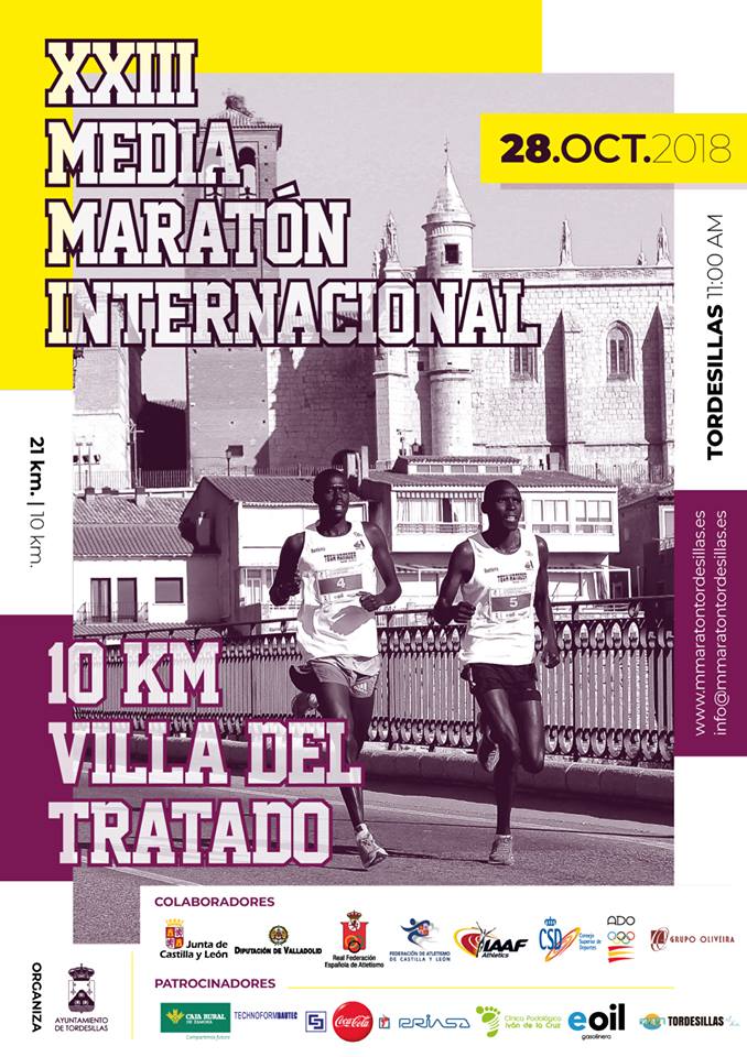 AtcoTordesillas's tweet photo. El sábado a Santa Marta a ver al Torde y el domingo por la mañana a correr un poco en la Media Maratón y 10 Km de #Tordesillas. 

Hoy se cierran inscripciones. ¡No te lo pierdas!

 + Info e inscripciones en https://t.co/NUJZ7r8N8Q 🏃💨 https://t.co/Tznc1369KT
