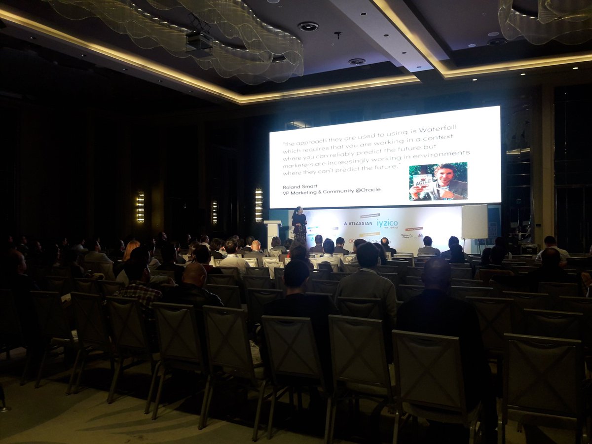 Monica Georgieff is talk about "Agile and Lean Marketing" 
#atsummit18