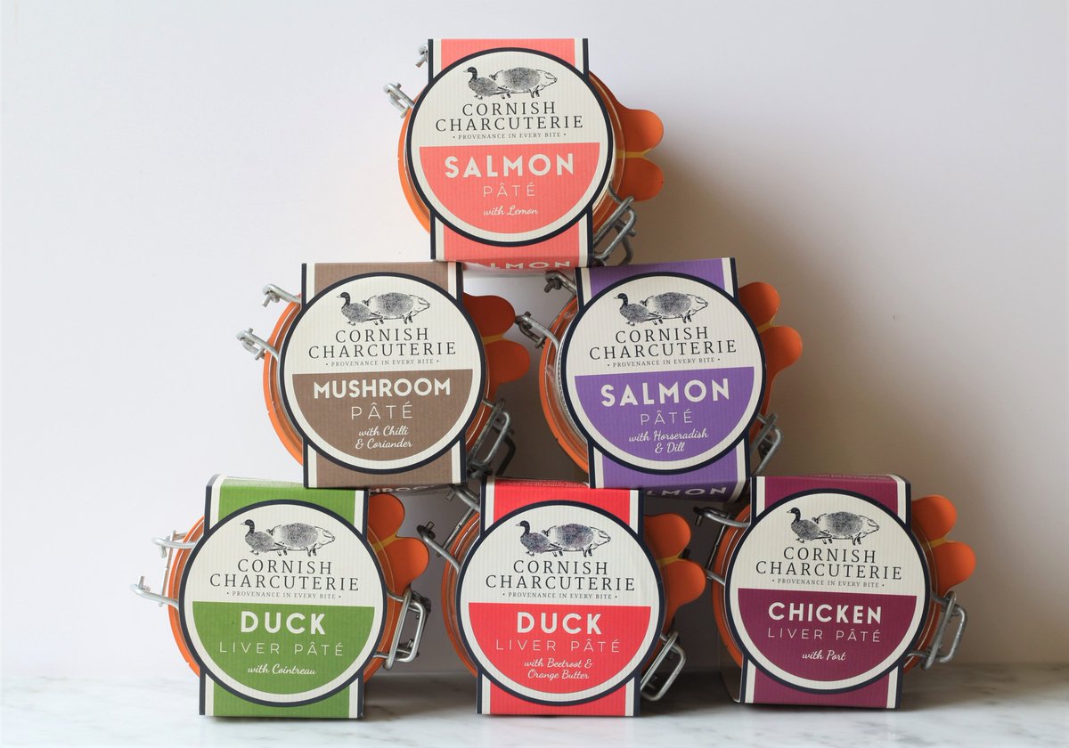 Thoughts starting to turn toward Christmas....? Our range of  hand-made pâtés are ideal for Christmas eating, last-minute entertaining and midnight feasts! #britishcharcuterie #cornishcharcuterie #pate #ChristmasIsComing