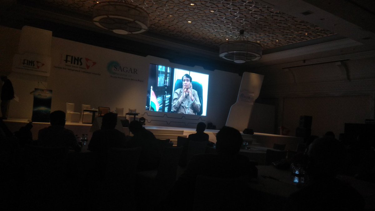 FINSHQ's tweet photo. Honourable Minister of Commerce & Industry and Civil Aviation, Government of India, Shri. @sureshpprabhu shared his views and words of encouragement on #FINSSD2 #Space #InternationalConference organised by @FINSHQ in Goa October 23-25, 2018. https://t.co/KVnMlHdYED