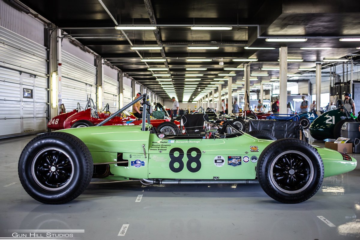 The Silverstone garages house some of the most wonderful machines in the world during the Classic week @Silverclassic #silverstone #gunhillstudios #motorracing #classicracing #classicmotorracing
