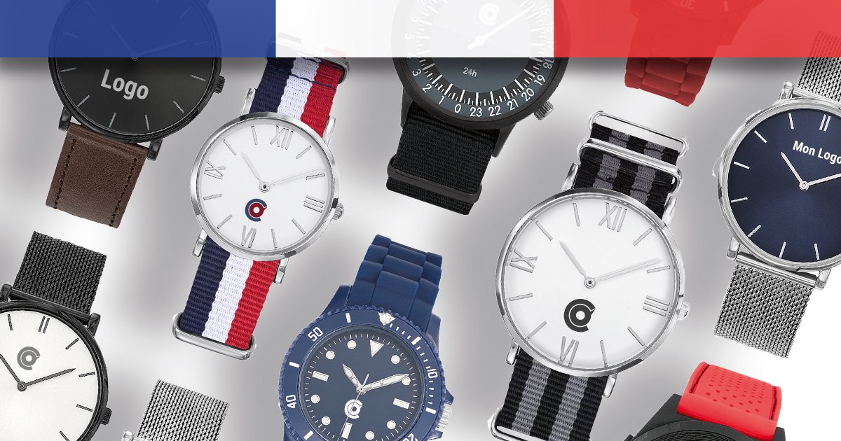 ⌚ Montres à personnaliser Made in France ! L'article idéal pour vos cadeaux de fin d'année. Découvrez notre sélection et chiffrez votre commande en ligne : ow.ly/Cxrn30mmepN