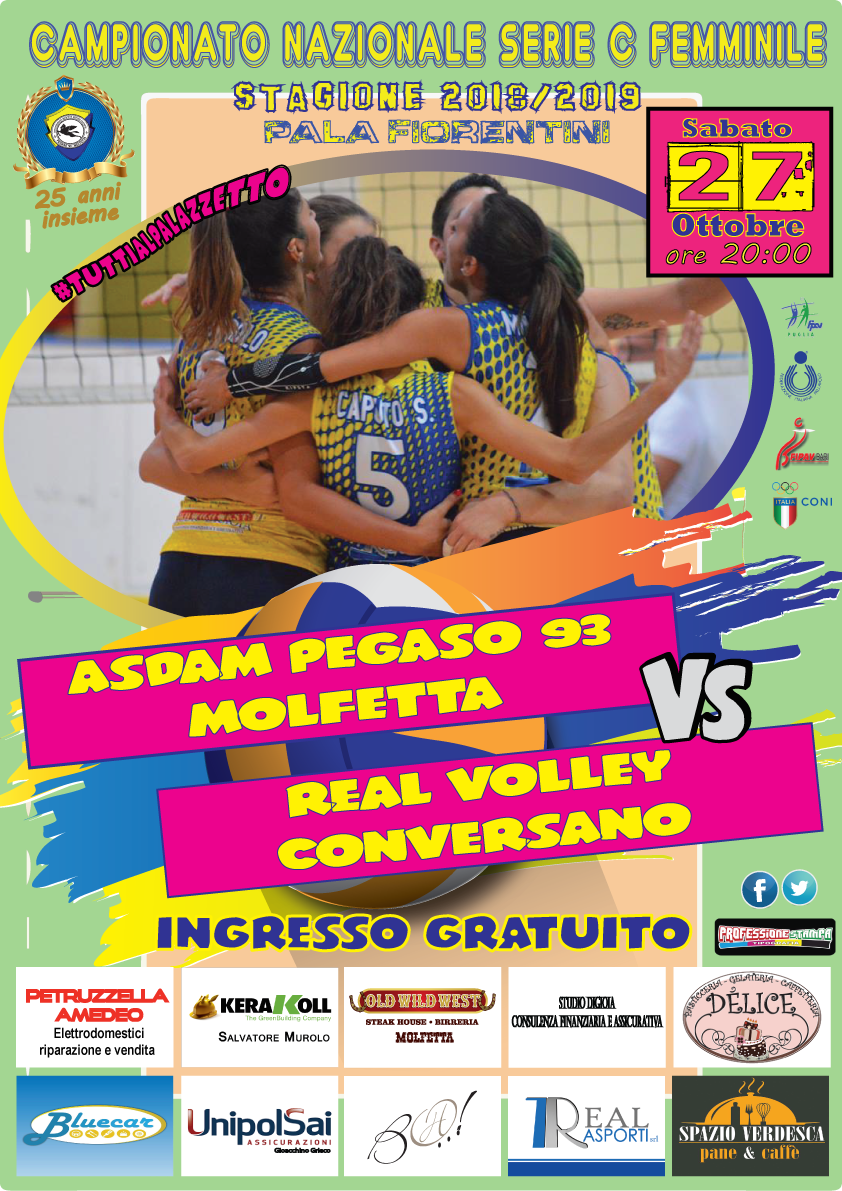 PegasoMolfetta's tweet photo. Sabato27 ottobre ore 20:00 PalaFiorentini Molfetta 
@PegasoMolfetta https://t.co/U8qlOESPfT
