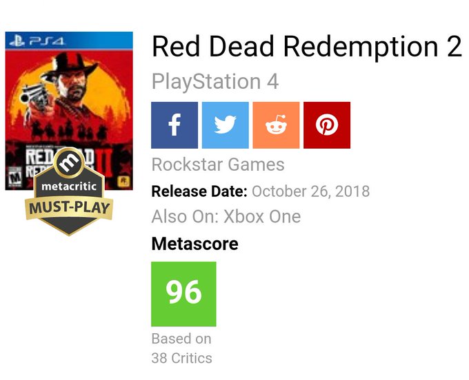 Nebu entusiasme Absay RDR2 | Review Thread - Red Dead Redemption 2 - PSNProfiles