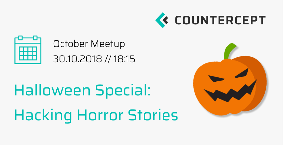 countercept's tweet photo. #ICYMI: There's something spooky going on at Countercept HQ next Tuesday...you in? Clear your evening and come along to our Halloween meetup 🎃 >> https://t.co/nQMCU98JJg | #threathunting #security https://t.co/h5EwXmnFfl