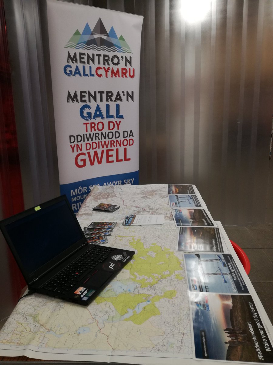 Great to be representing #AdventureSmartWales #MentronGallCymru at the <a href="/visitwales/">Visit Wales 🏴󠁧󠁢󠁷󠁬󠁳󠁿</a> Year of Discovery Roadshow at <a href="/TyPawb/">Tŷ Pawb</a> #Wrecsam