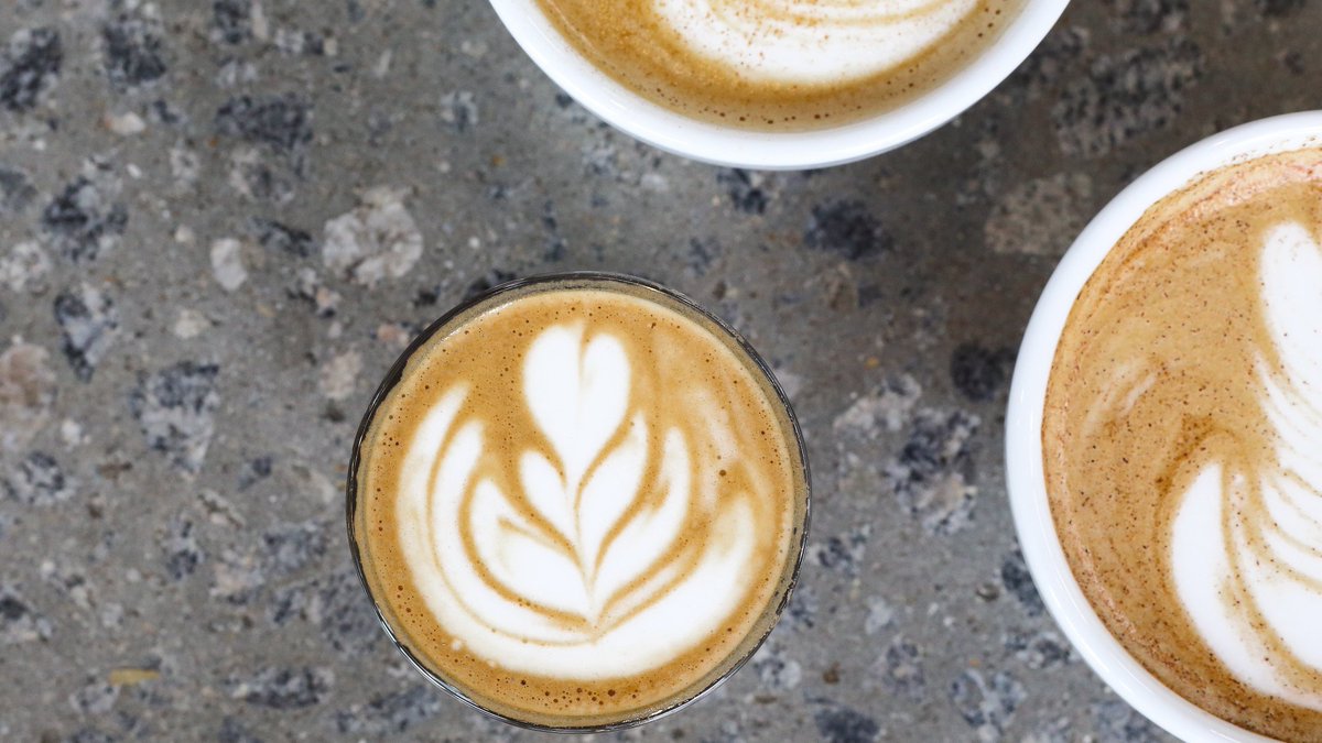 42andLawrence's tweet photo. Warm up with the Elderberry Cortado... the fall menu (and weather!) is here! ☕ #coffee #fallcoffee #raleigh #latteart #foodseen #cortado https://t.co/8fj5JEpiqS
