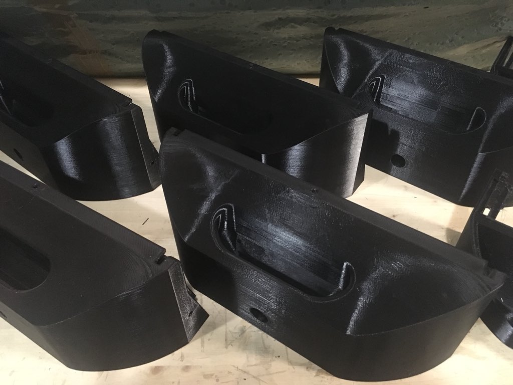 INTECH_sim's tweet photo. #prolab parts being printed with our Wasp big volume printer and ready for assembly. #3dprinting @SHAPEcLab @SIU_Italia https://t.co/KYdzLceu7y