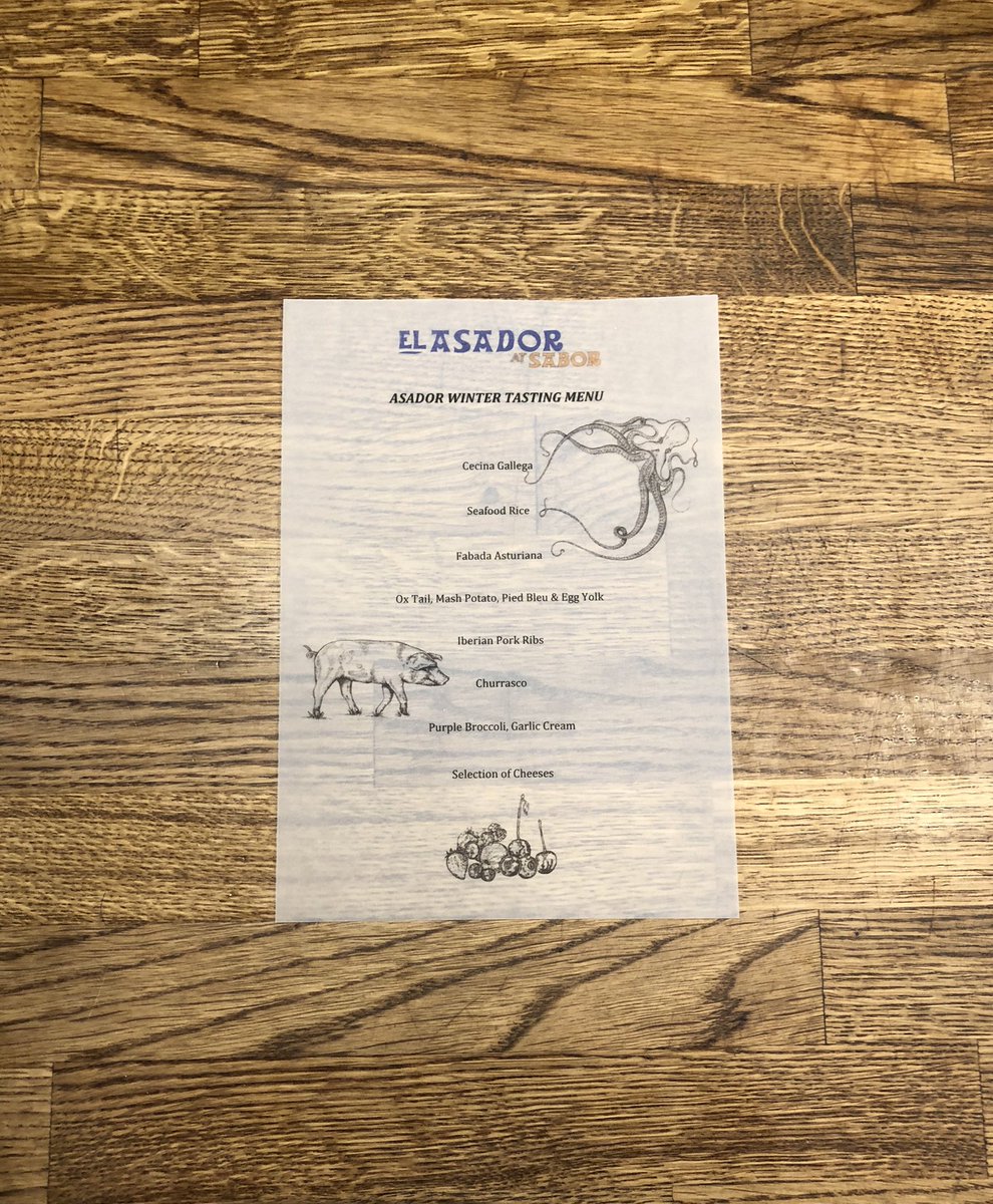 Happening N O W!!!🎉🎉🎉🎉 ASADOR WINTER TASTING MENU