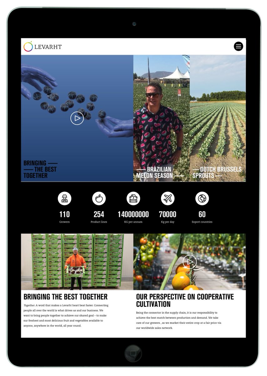 We are proud to present to you, our new website! Curious? Take a look at levarht.com