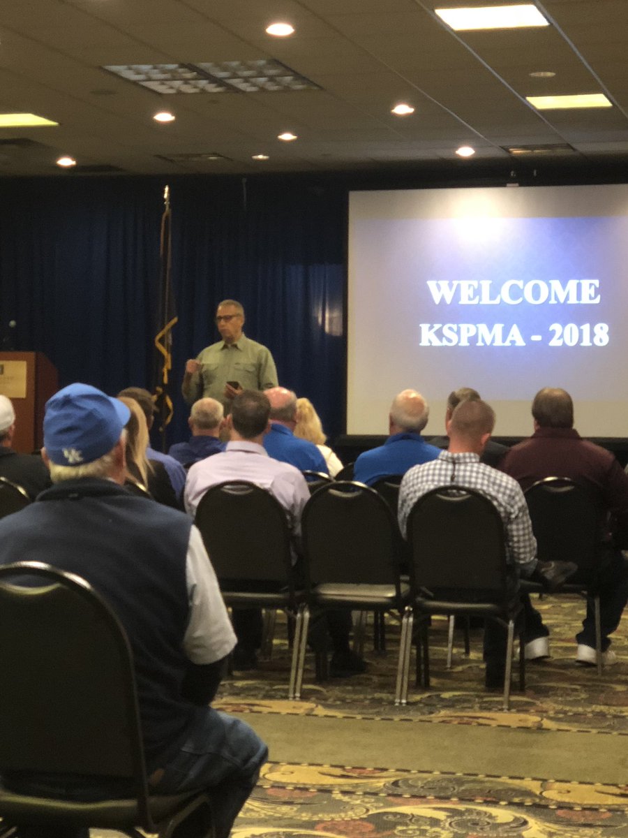 _david_lyons's tweet photo. @davidcouch kicks off day 2 of the  Ky School Plant Managers Assoc @KSPMA1 fall conference with a warning of cyber attacks for schools and staff. https://t.co/zXF45quKj0